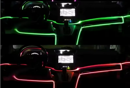 AuraTech 5M Fiber Ambient Car Interior LED Kit